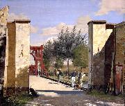 Christen Kobke The North Gate of the Citadel oil on canvas
